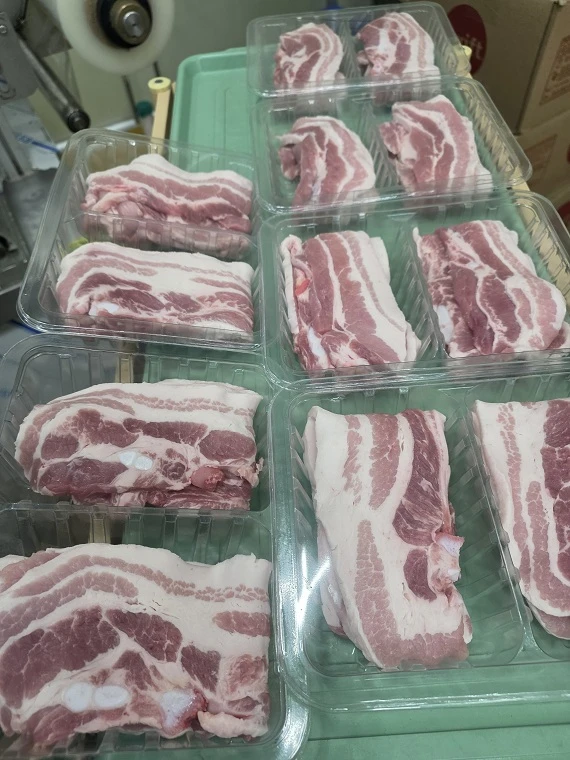 돼지고기 국내산한돈 삼겹살500g(산소포장)