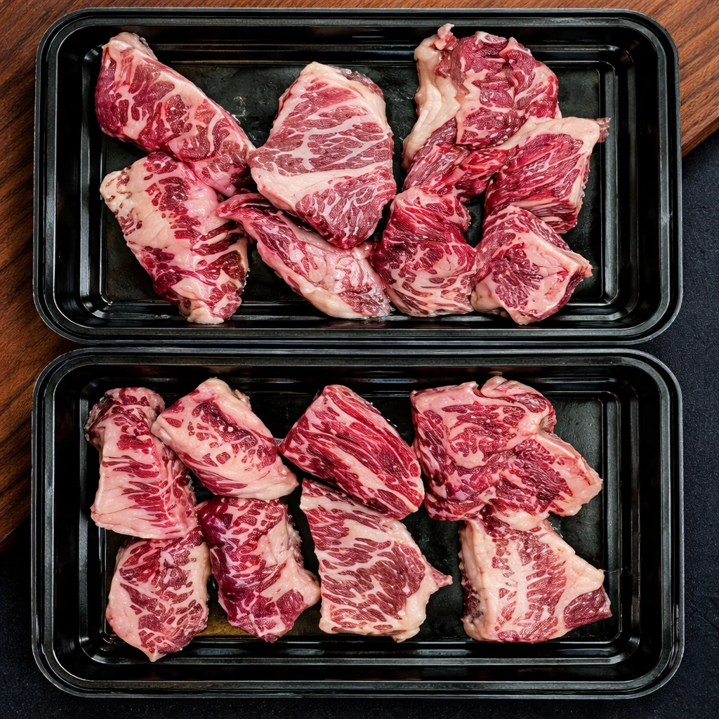 소고기1+ ,1++한우갈비살(늑간)200g