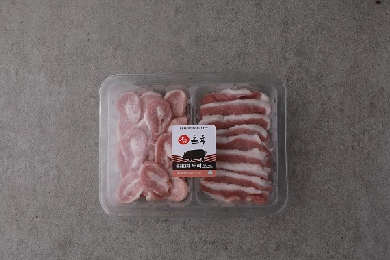 돼지고기 국내산한돈 항정살250g+가브리살250g(산소포장)